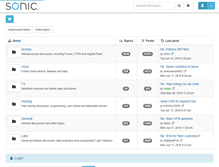 Tablet Screenshot of forums.sonic.net